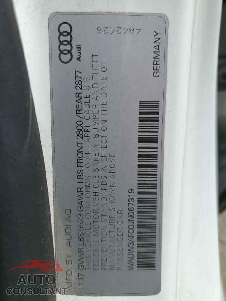 AUDI A7 2018 - WAUW3AFC0JN067319