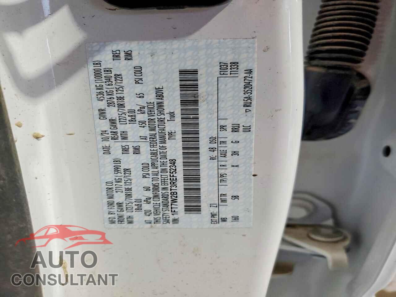 FORD F250 2024 - 1FT7W2BT3REF52348