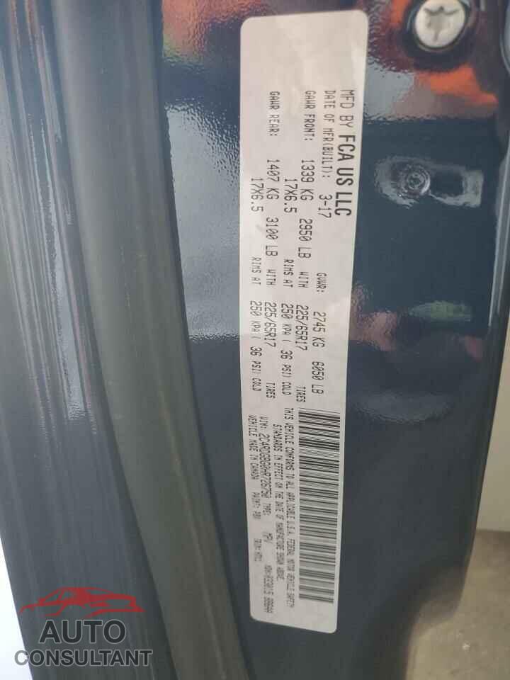 DODGE CARAVAN 2017 - 2C4RDGBG0HR726750