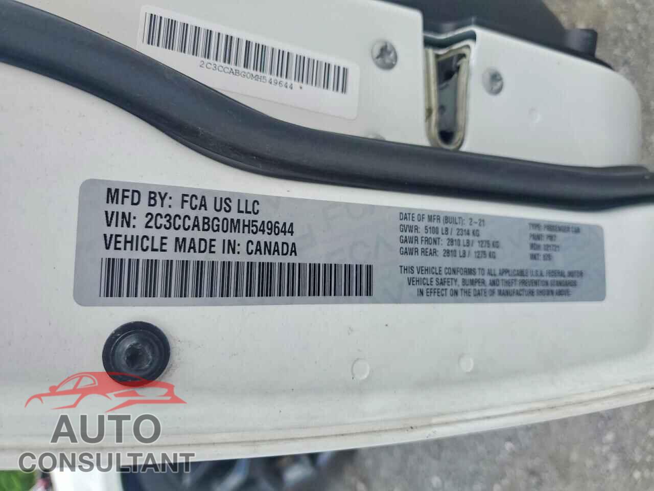 CHRYSLER 300 2021 - 2C3CCABG0MH549644