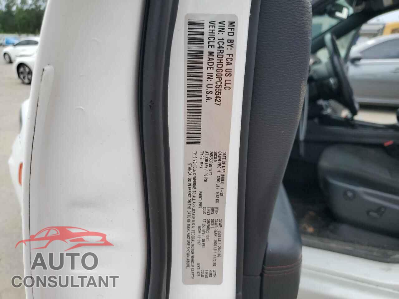 DODGE DURANGO 2023 - 1C4RDHDG0PC555427