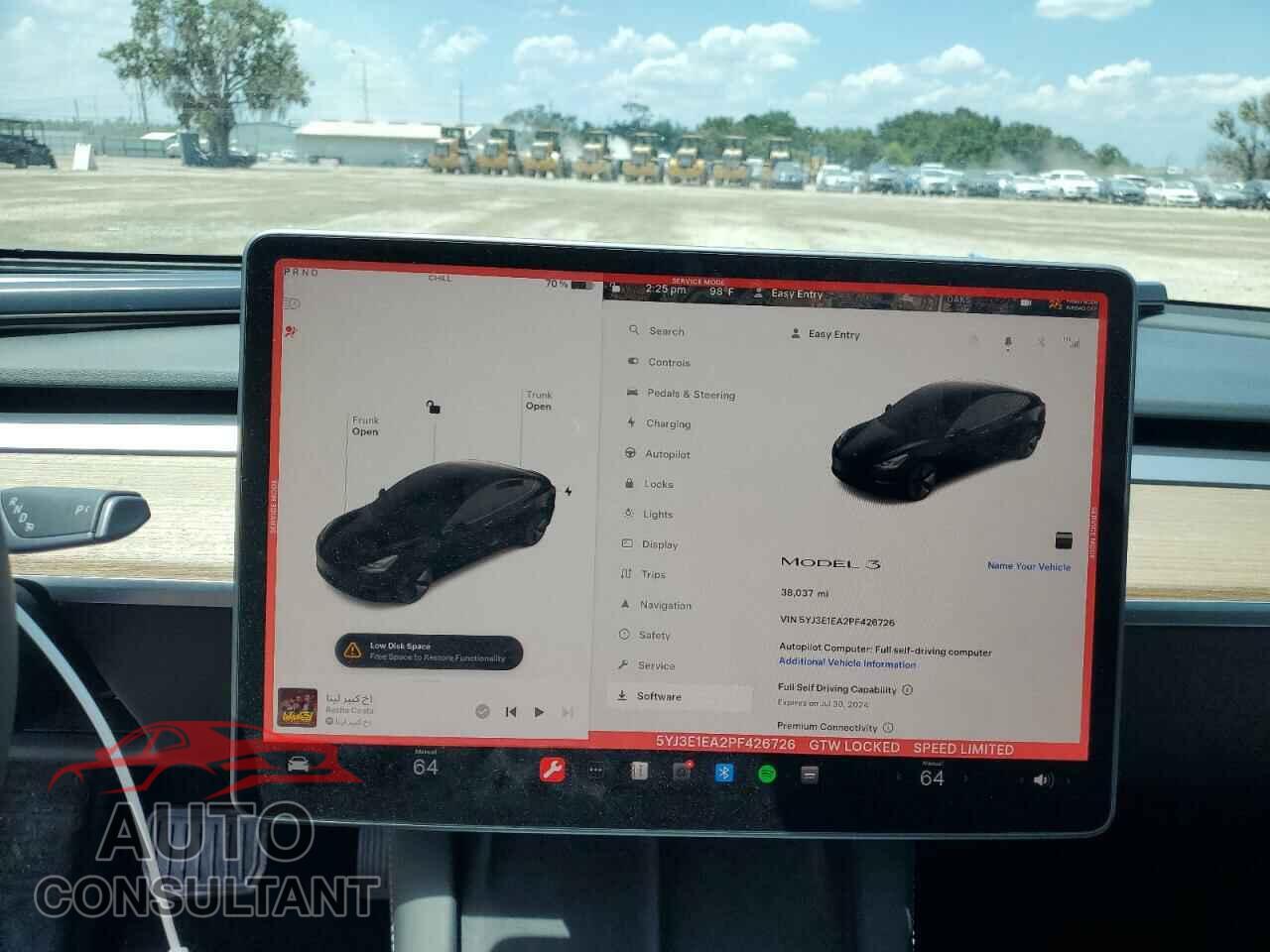 TESLA MODEL 3 2023 - 5YJ3E1EA2PF426726
