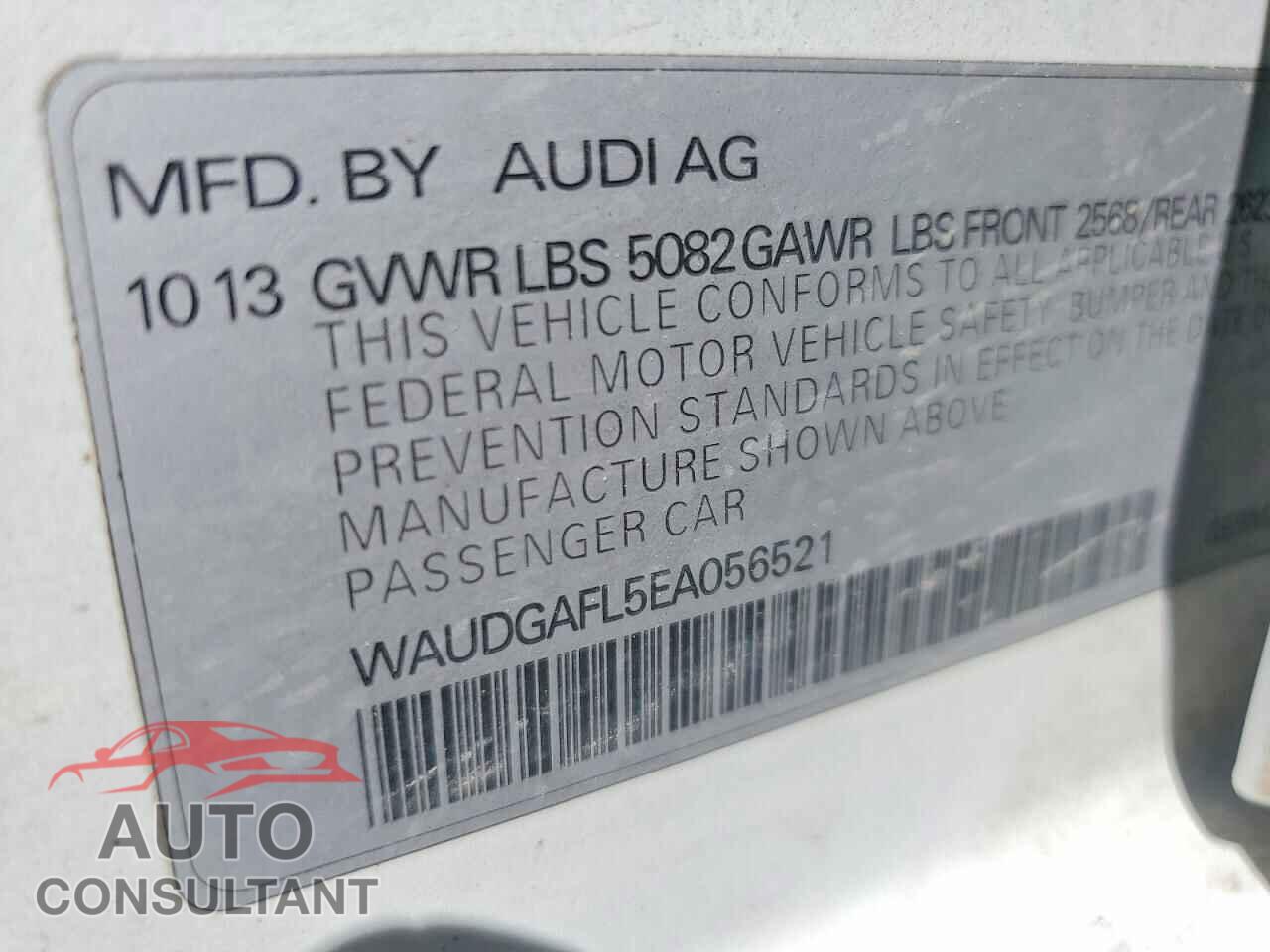 AUDI S4/RS4 2014 - WAUDGAFL5EA056521