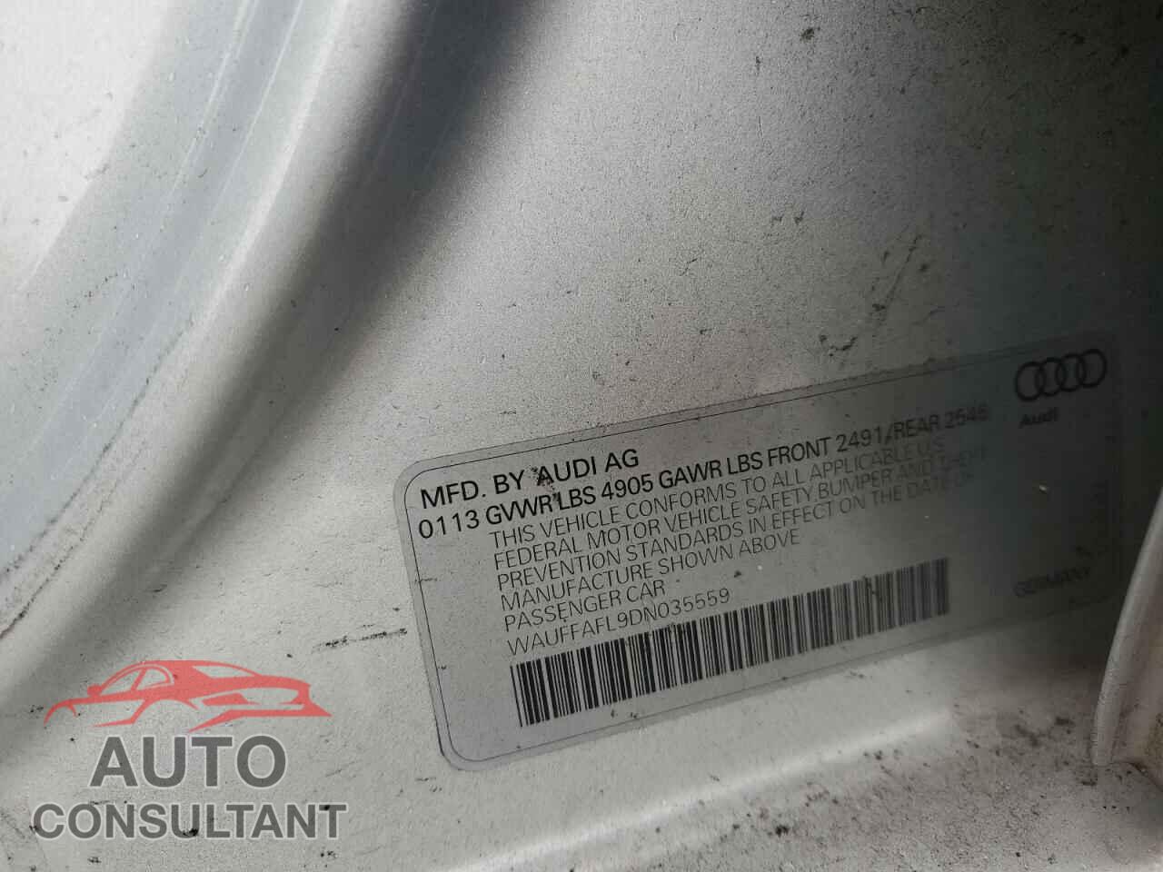 AUDI A4 2013 - WAUFFAFL9DN035559