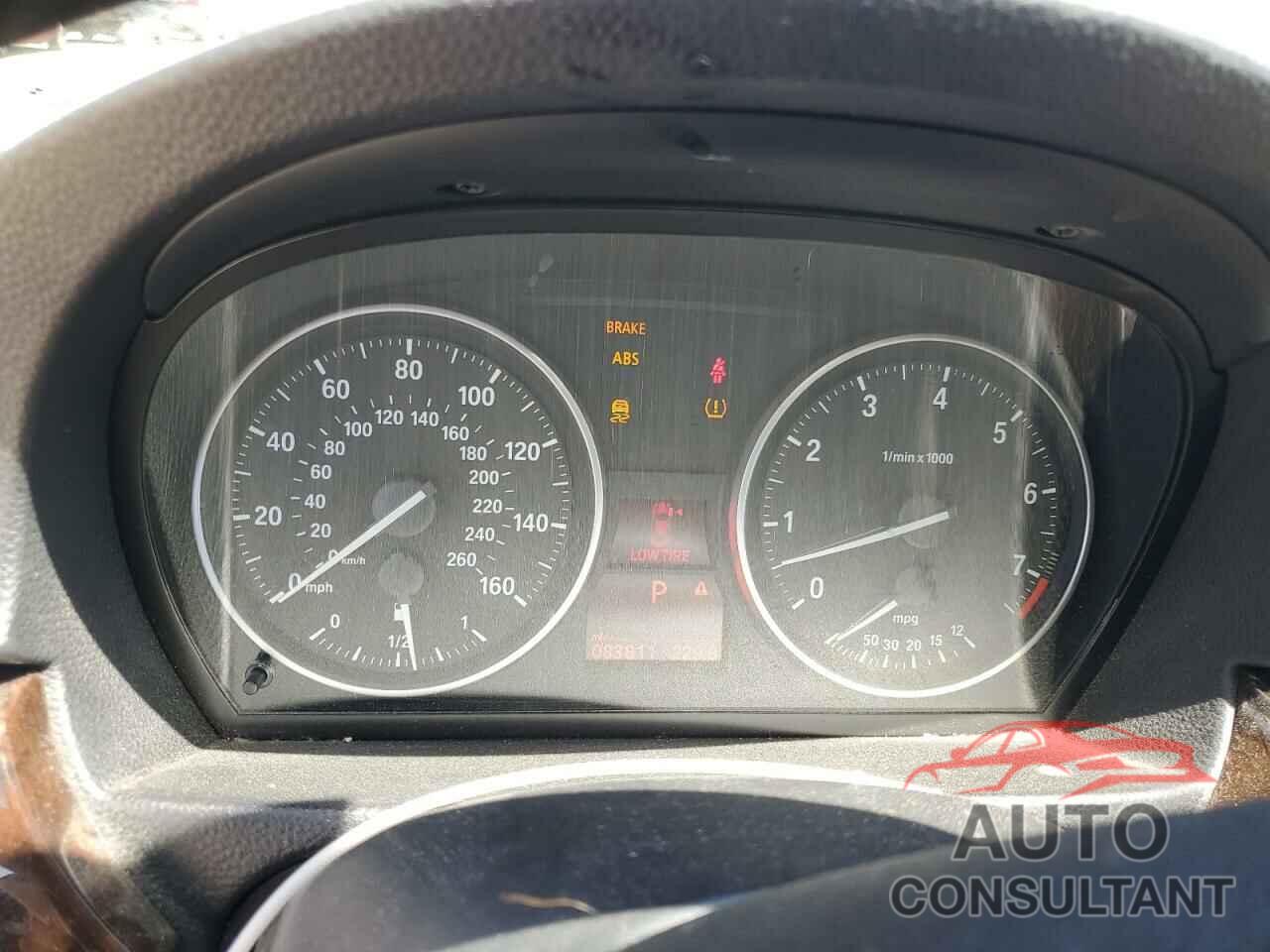 BMW 3 SERIES 2012 - WBAUT9C55CA192273