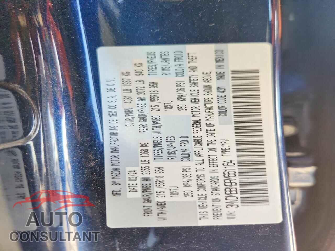 MAZDA CX30 2024 - 3MVDMBBM9RM661164