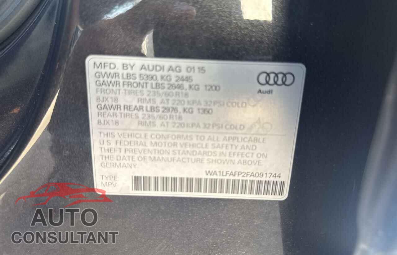 AUDI Q5 2015 - WA1LFAFP2FA091744