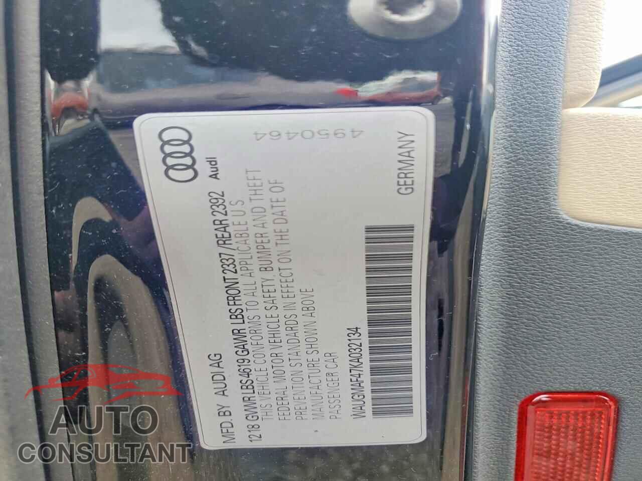 AUDI A4 2019 - WAUGMAF47KA032134