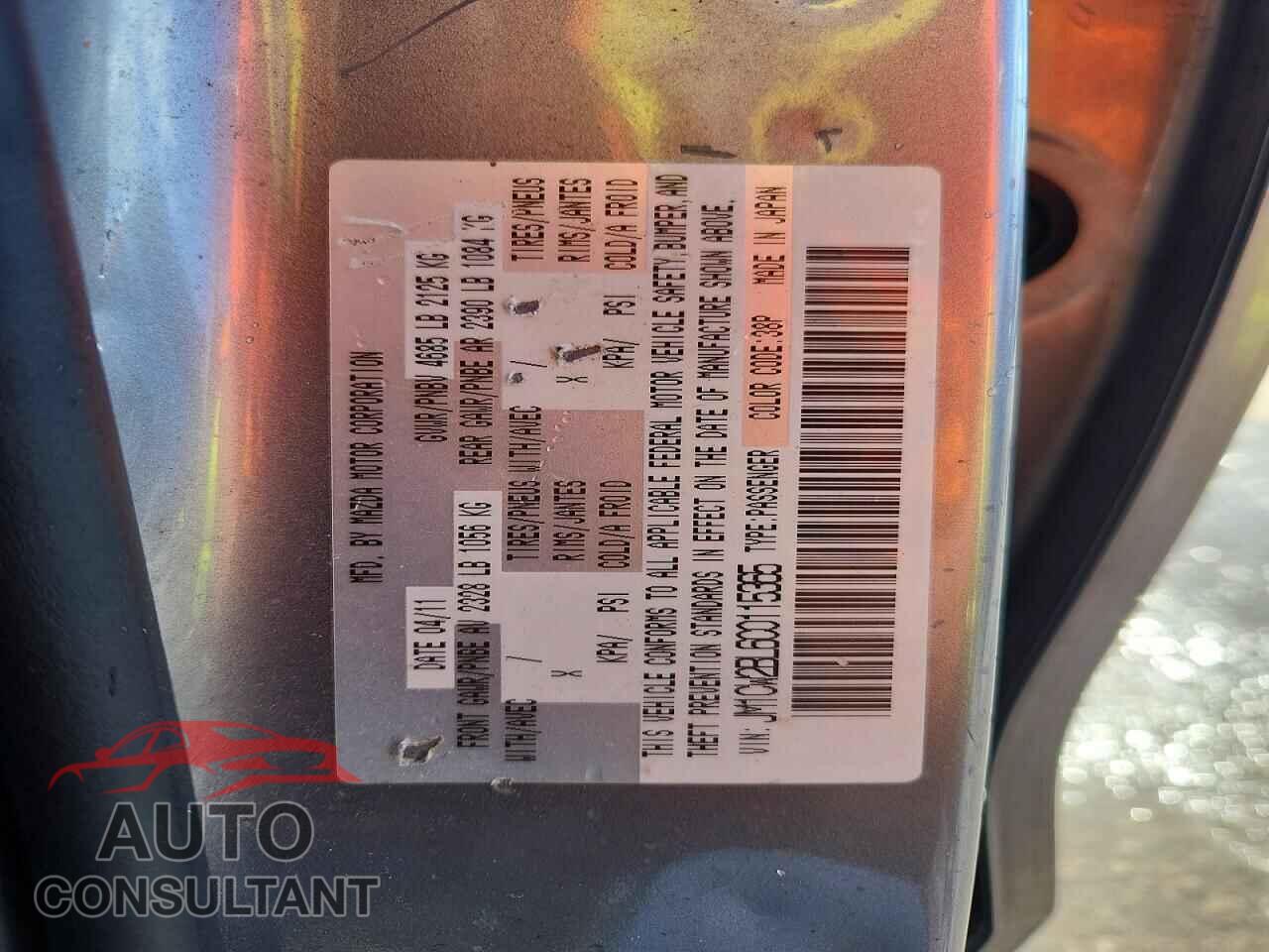 MAZDA 5 2012 - JM1CW2BL6C0115365