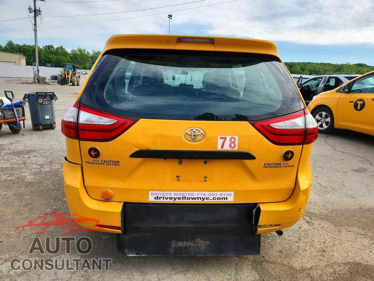 TOYOTA SIENNA 2017 - 5TDZZ3DC1HS859903