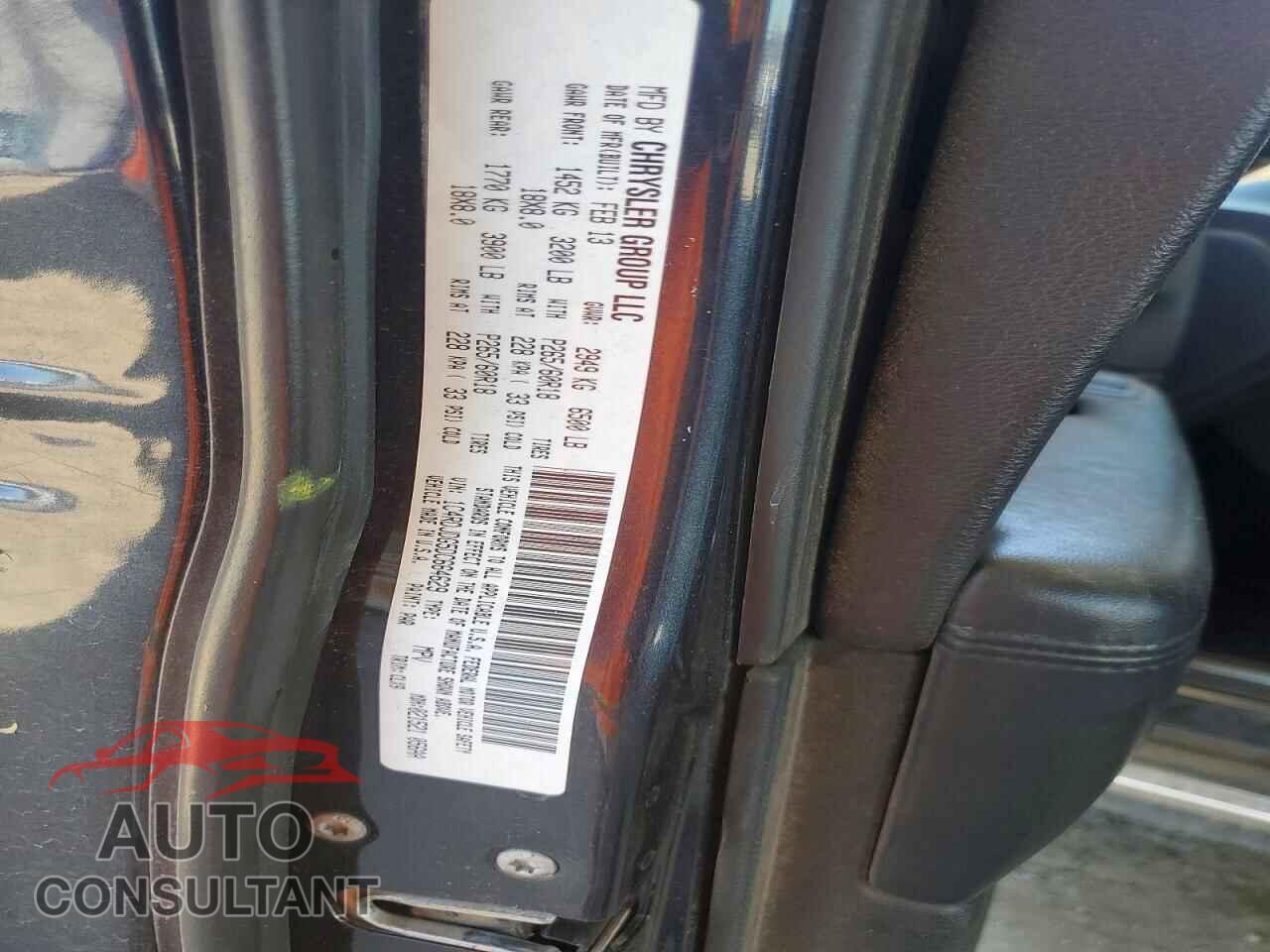 DODGE DURANGO 2013 - 1C4RDJDG5DC664629