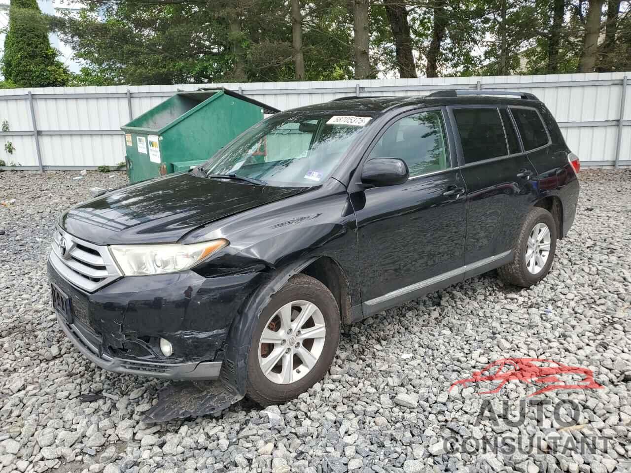 TOYOTA HIGHLANDER 2013 - 5TDBK3EH6DS202525