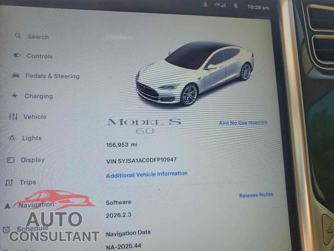 TESLA MODEL S 2013 - 5YJSA1AC0DFP10947