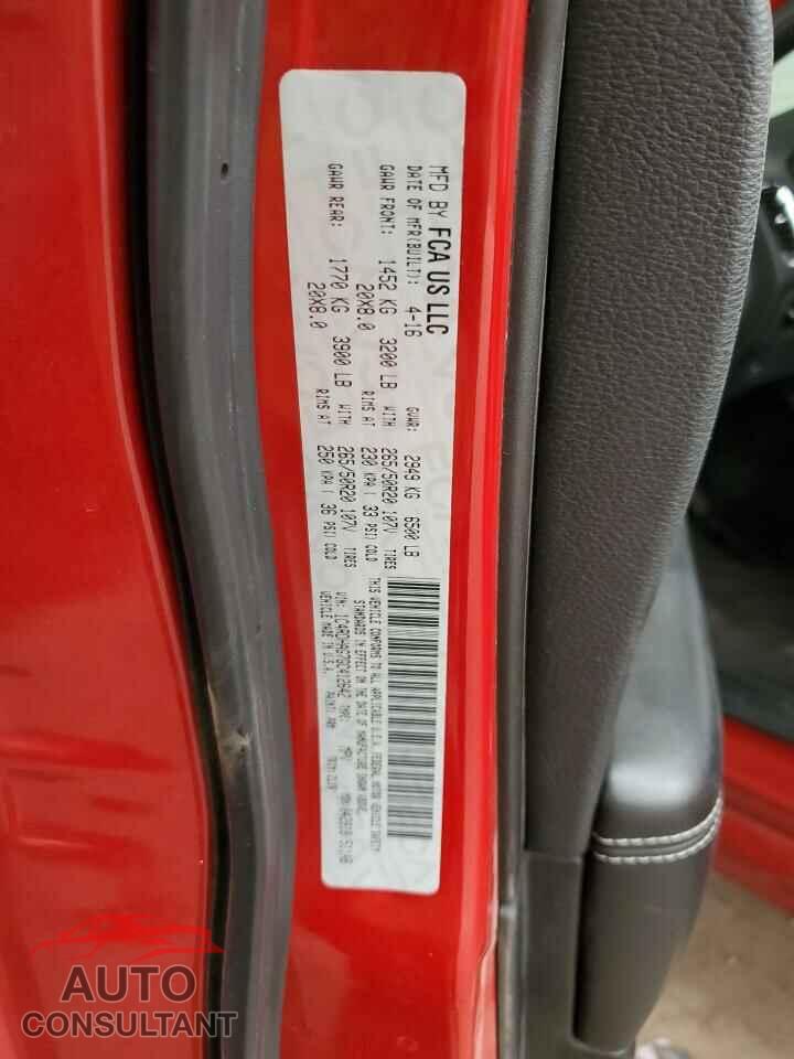 DODGE DURANGO 2016 - 1C4RDHAG7GC412642