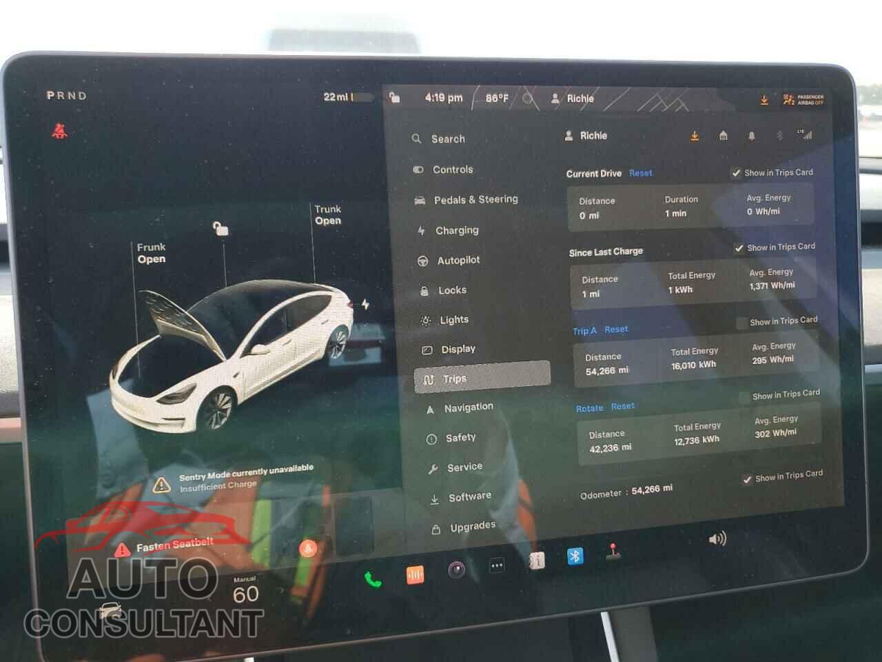 TESLA MODEL 3 2019 - 5YJ3E1EB1KF452400
