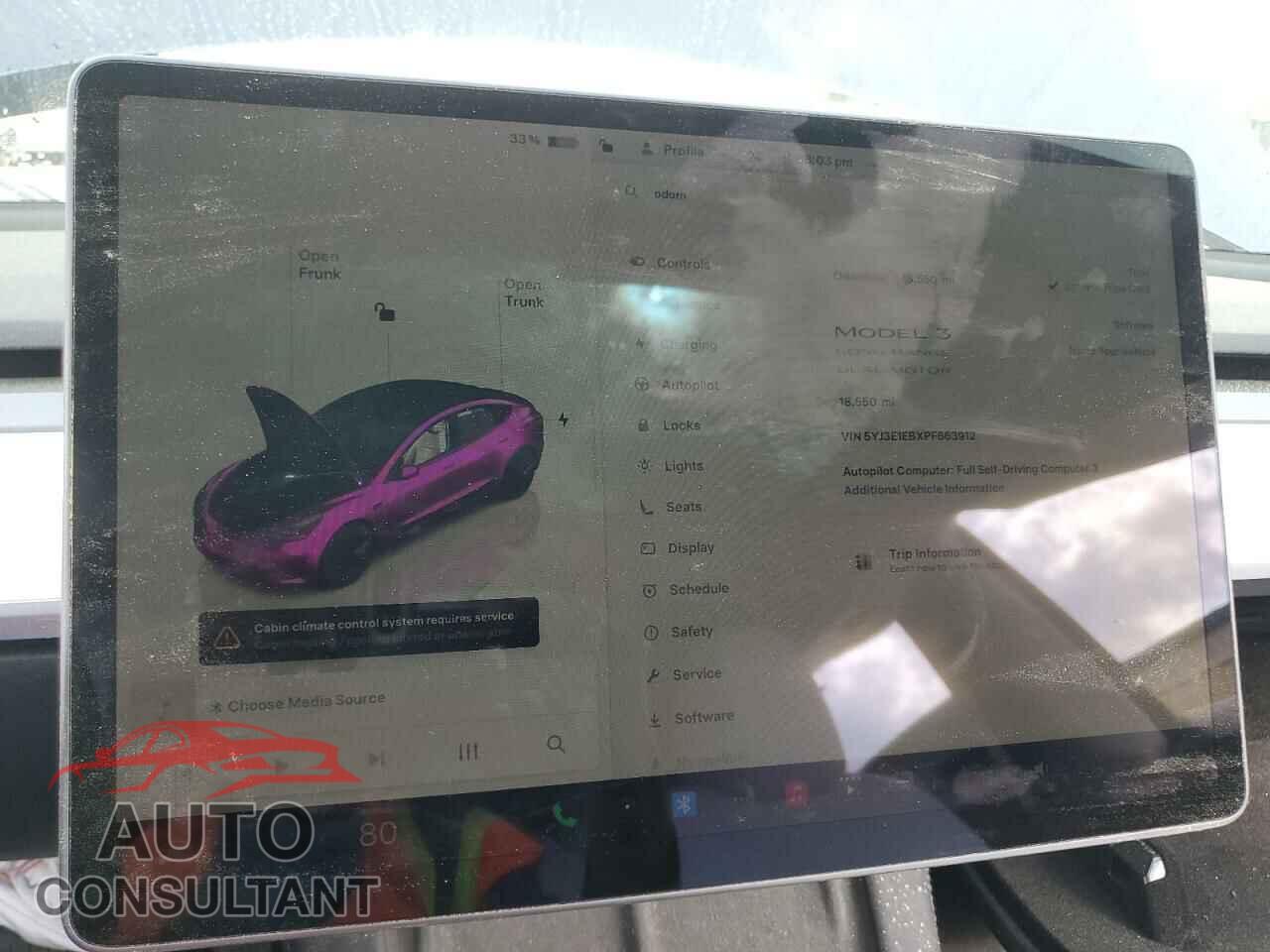 TESLA MODEL 3 2023 - 5YJ3E1EBXPF663912
