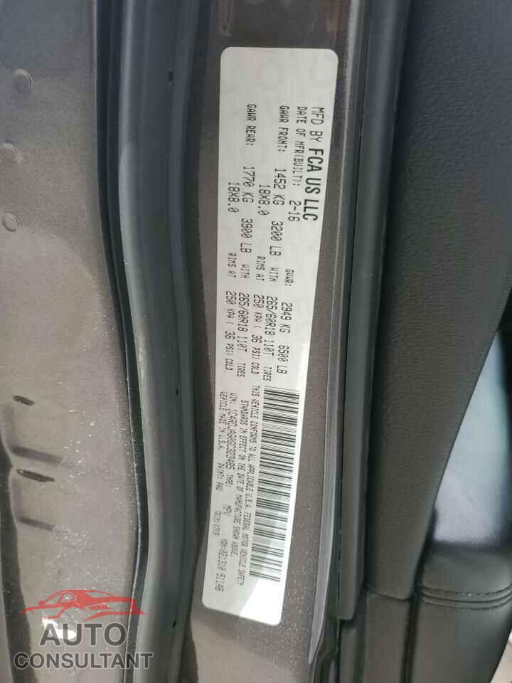 DODGE DURANGO 2016 - 1C4RDJAG0GC323485