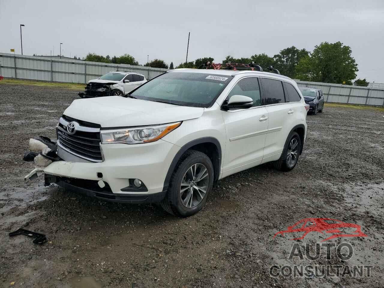 TOYOTA HIGHLANDER 2016 - 5TDJKRFH2GS330200