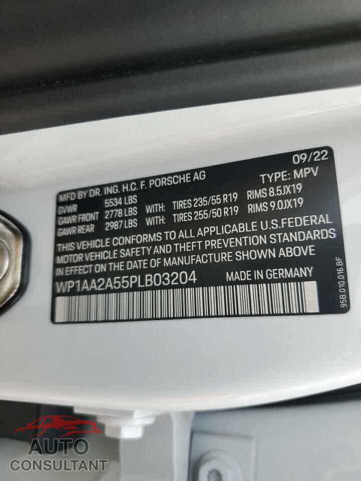 PORSCHE MACAN BASE 2023 - WP1AA2A55PLB03204