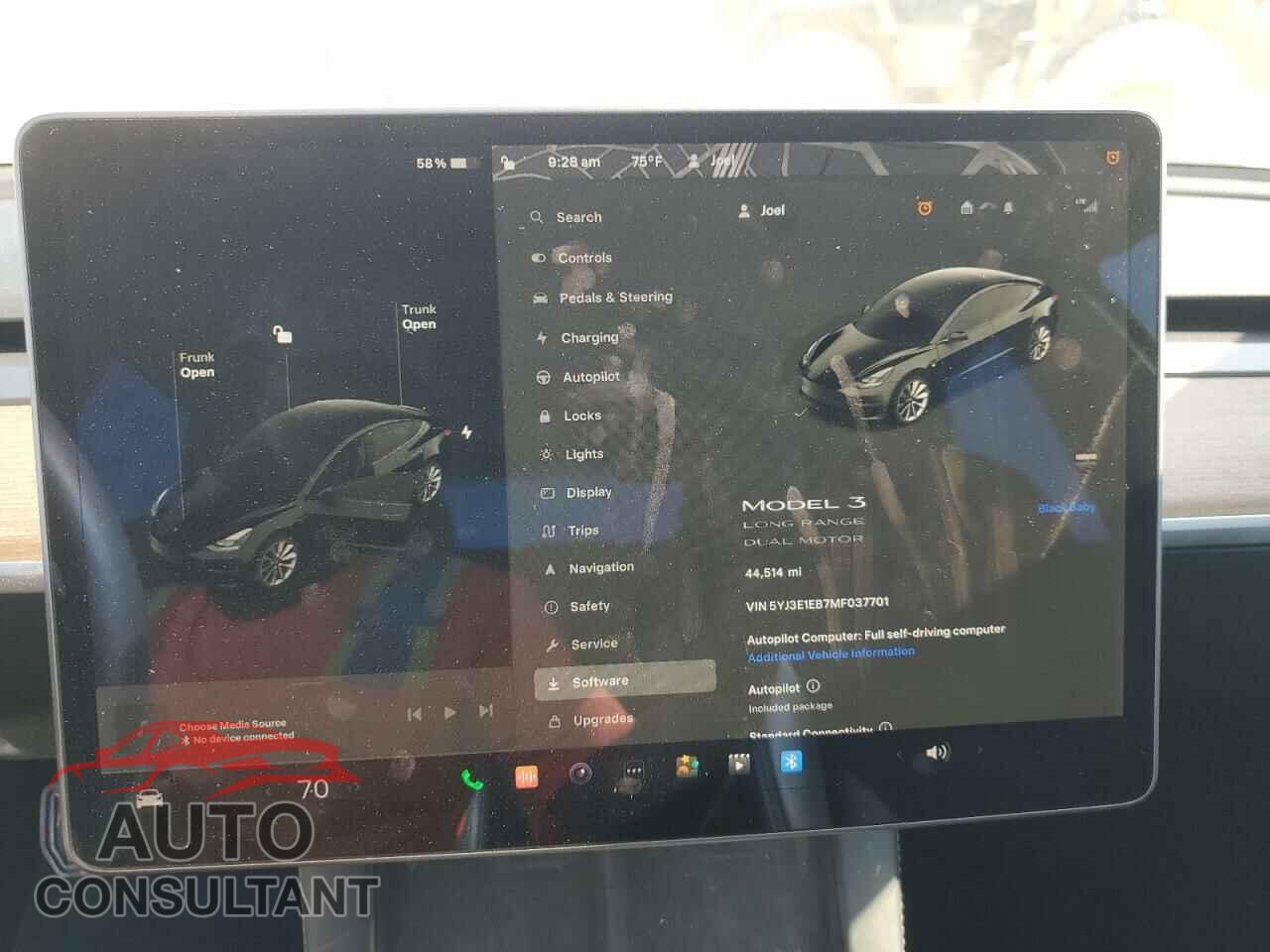 TESLA MODEL 3 2021 - 5YJ3E1EB7MF037701