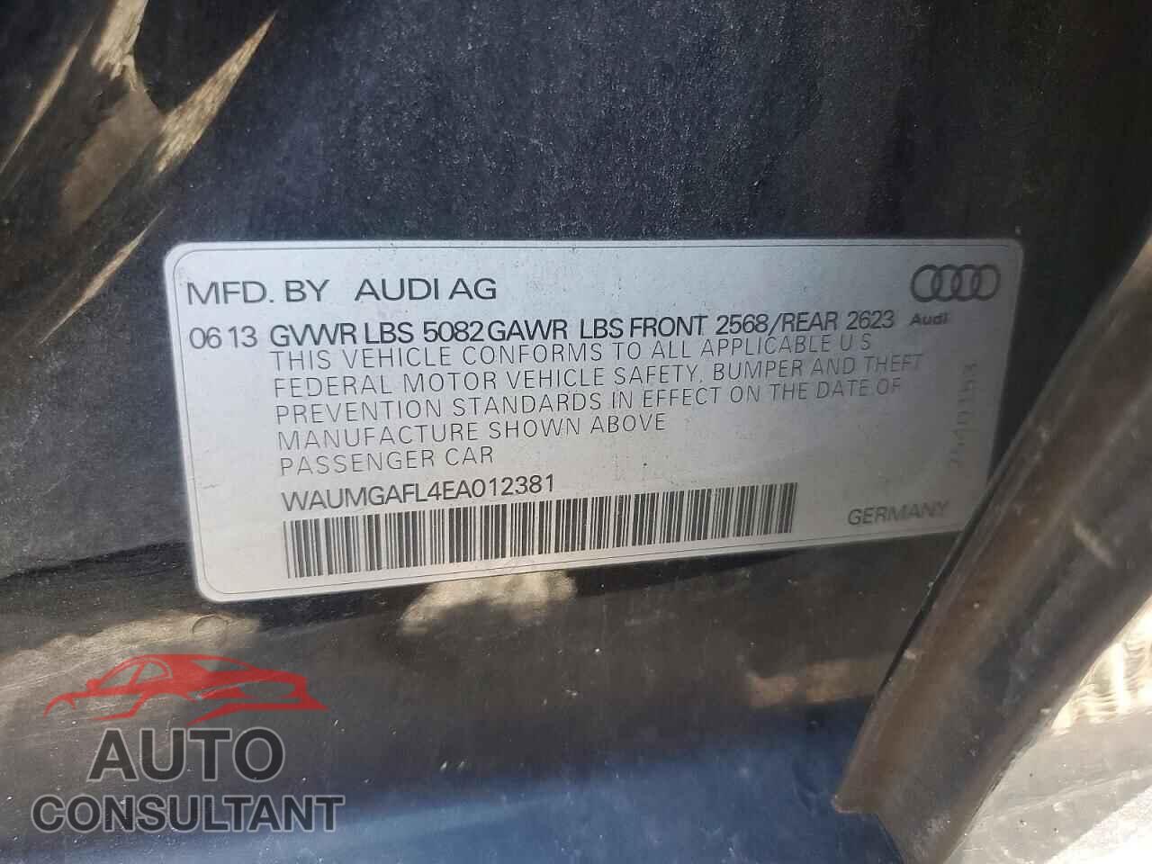 AUDI S4/RS4 2014 - WAUMGAFL4EA012381
