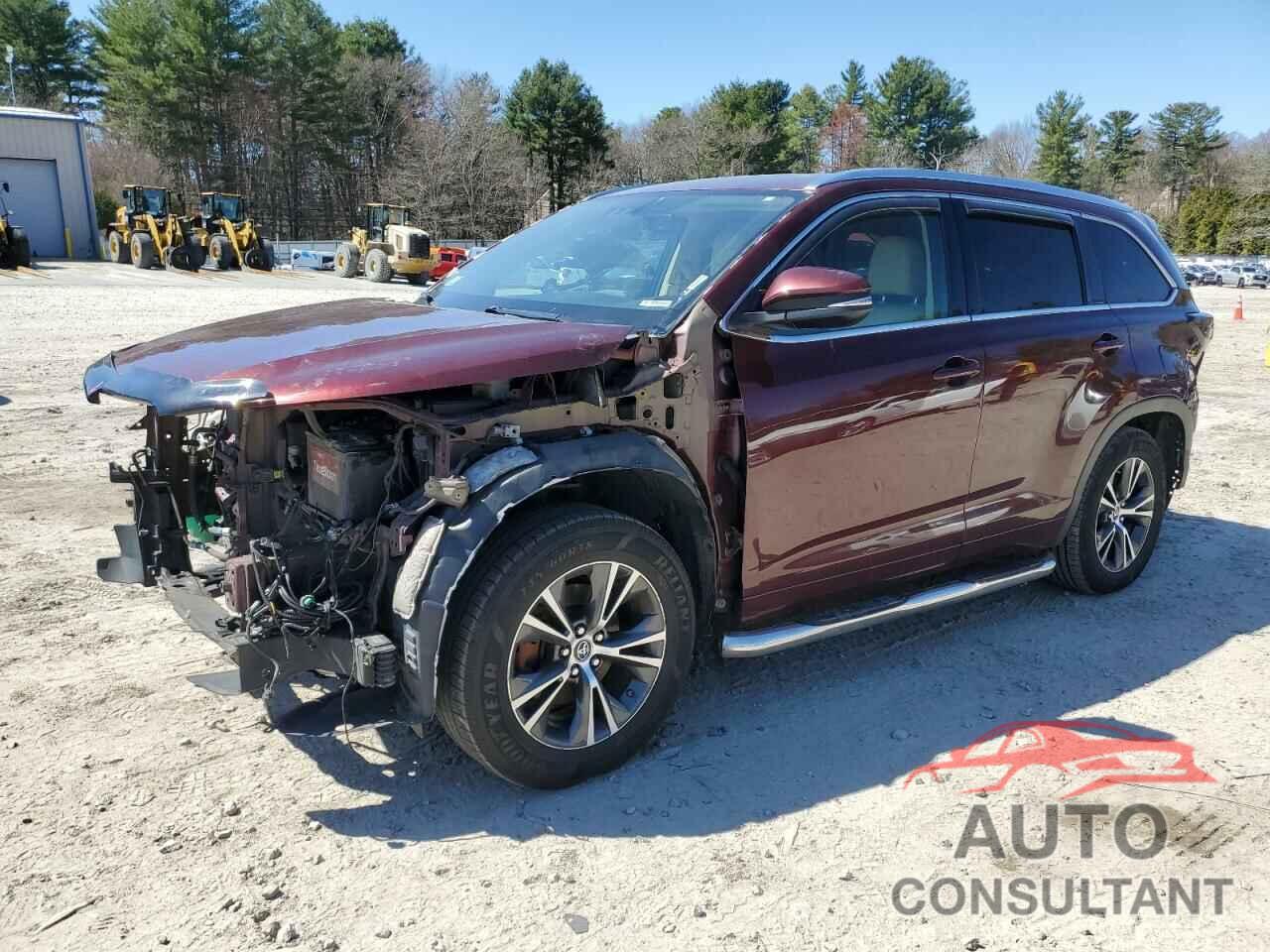 TOYOTA HIGHLANDER 2016 - 5TDJKRFH5GS343815
