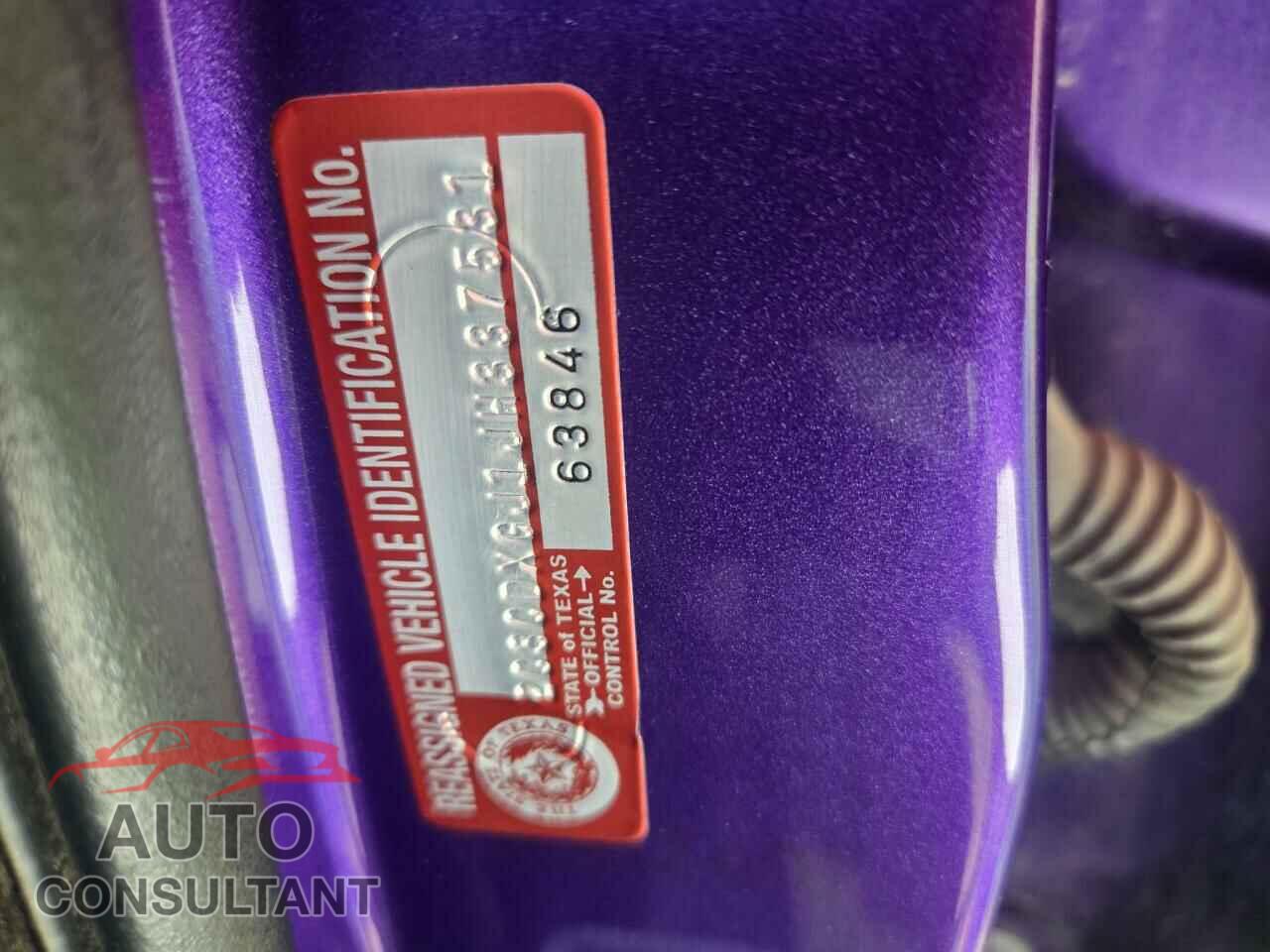 DODGE CHARGER 2018 - 2C3CDXGJ1JH337531