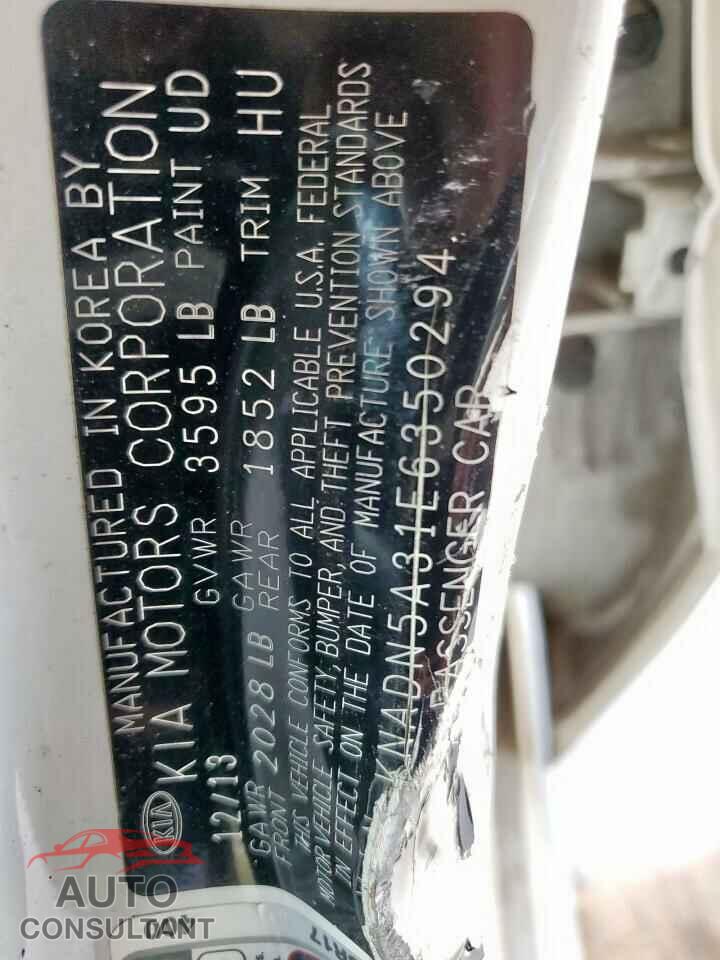 KIA RIO 2014 - KNADN5A31E6350294