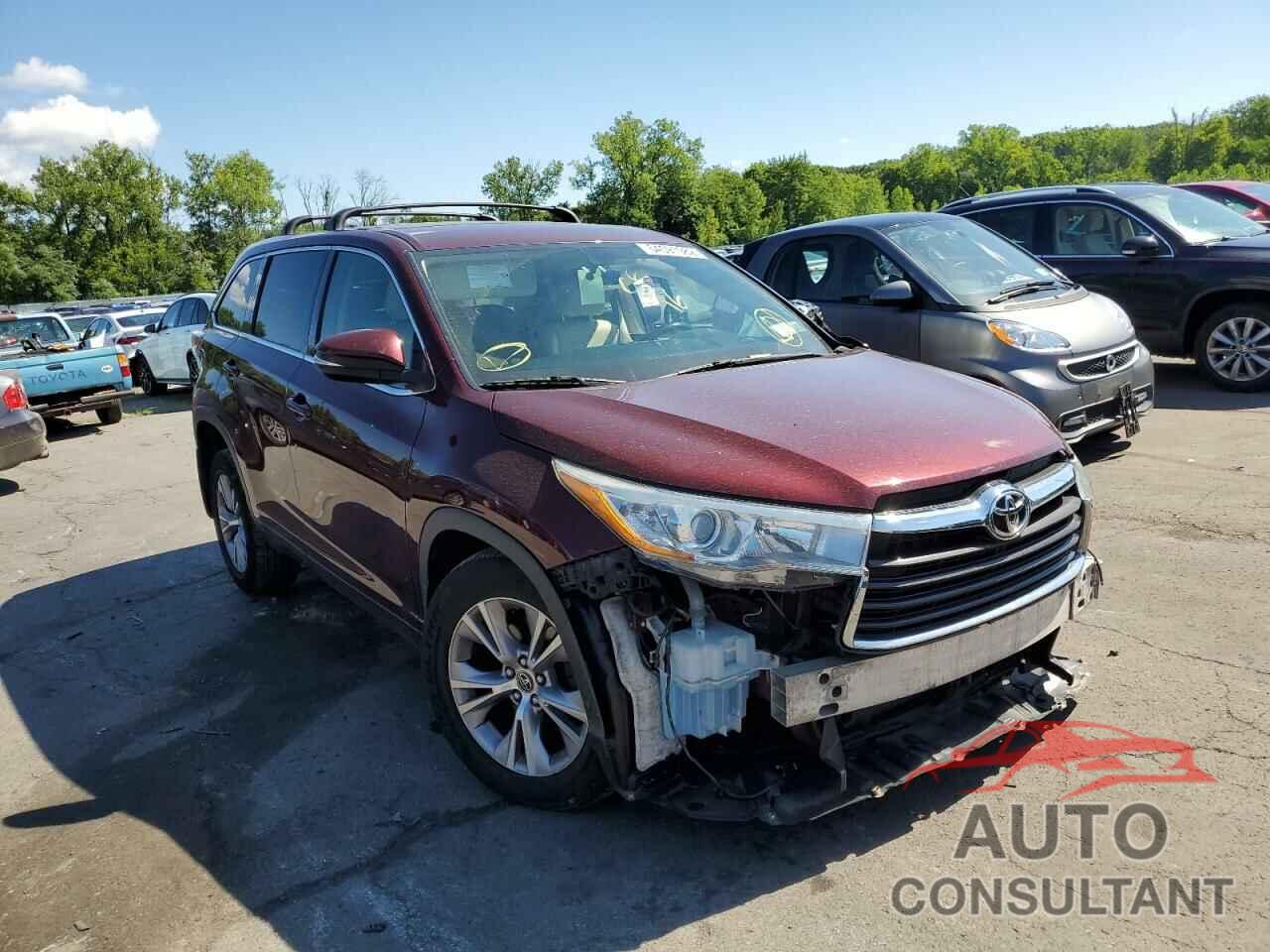 TOYOTA HIGHLANDER 2016 - 5TDBKRFH6GS241962