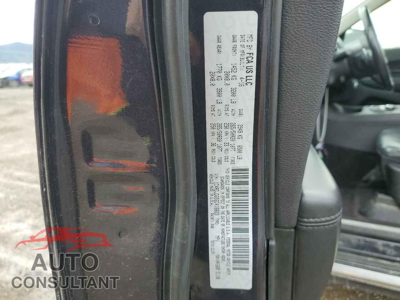 DODGE DURANGO 2016 - 1C4RDJDG5GC416823