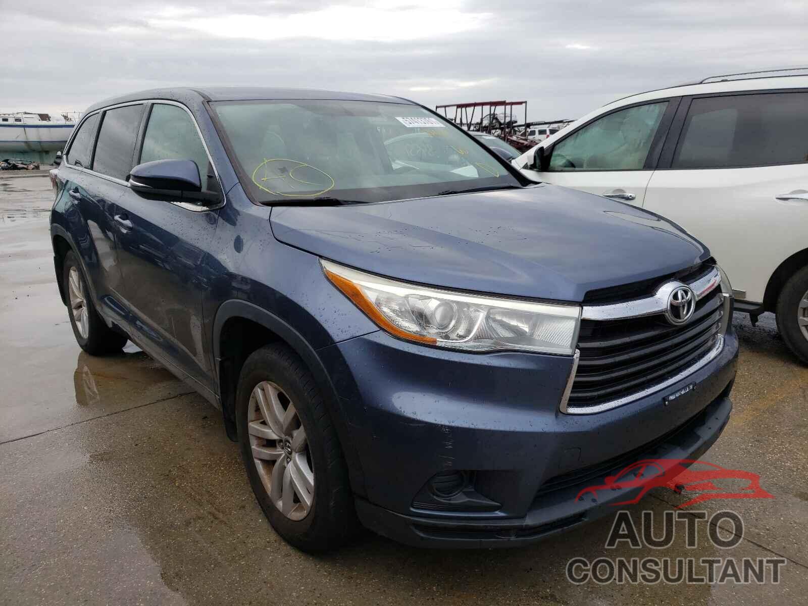 TOYOTA HIGHLANDER 2016 - 5TDBKRFH2GS241067
