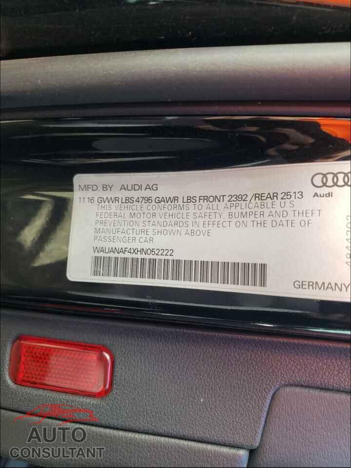 AUDI A4 2017 - WAUANAF4XHN052222