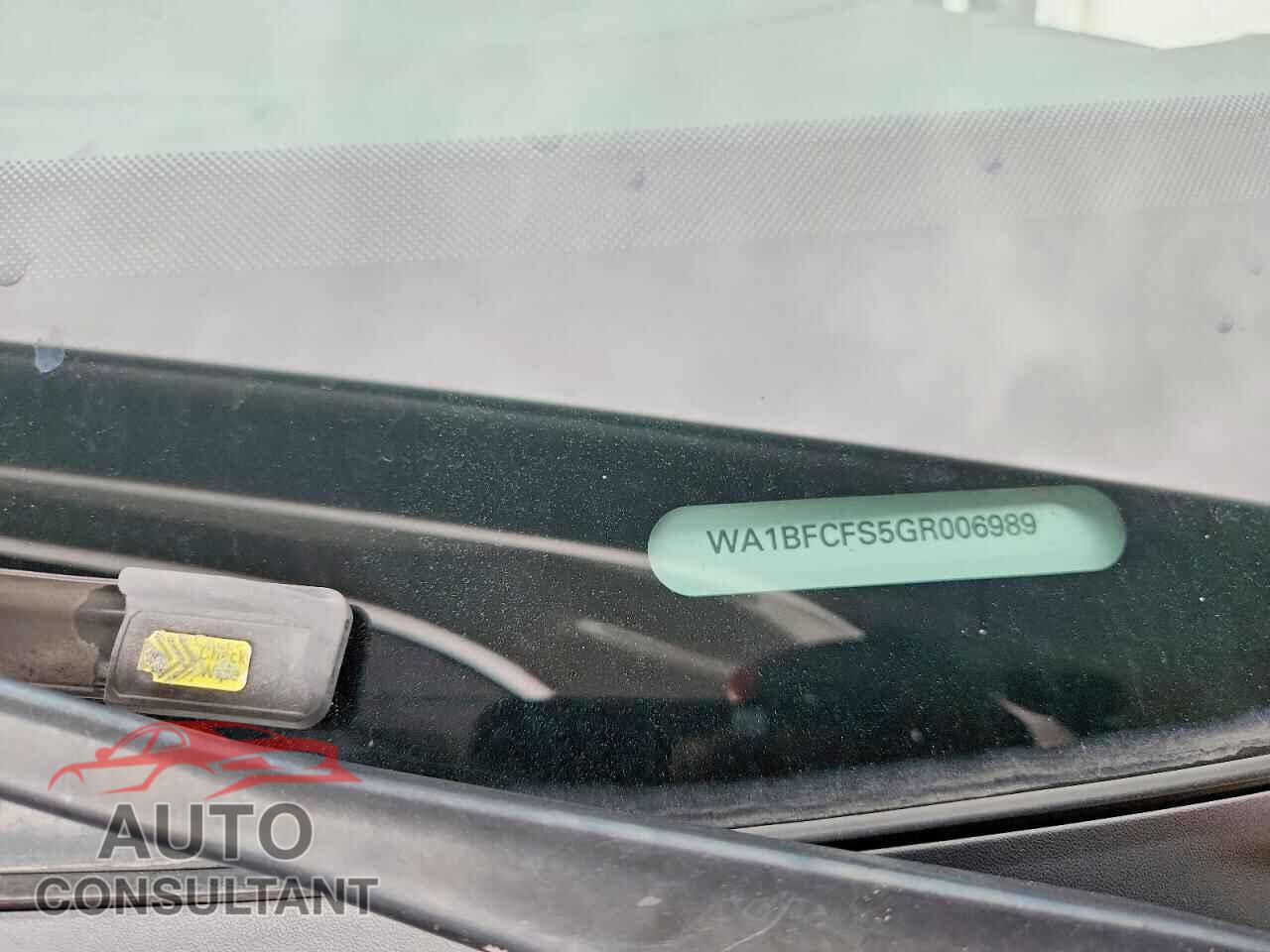 AUDI Q3 2016 - WA1BFCFS5GR006989
