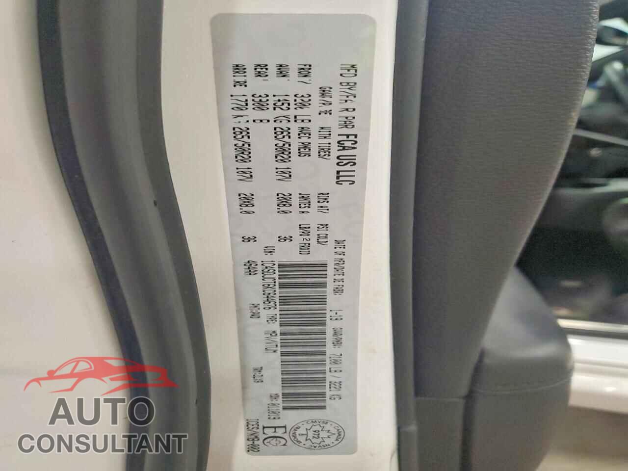 DODGE DURANGO 2019 - 1C4SDJCT6KC644676