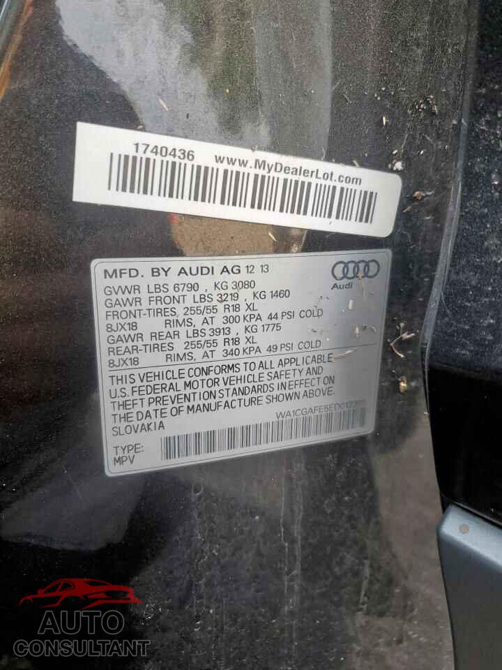 AUDI Q7 2014 - WA1CGAFE5ED012365