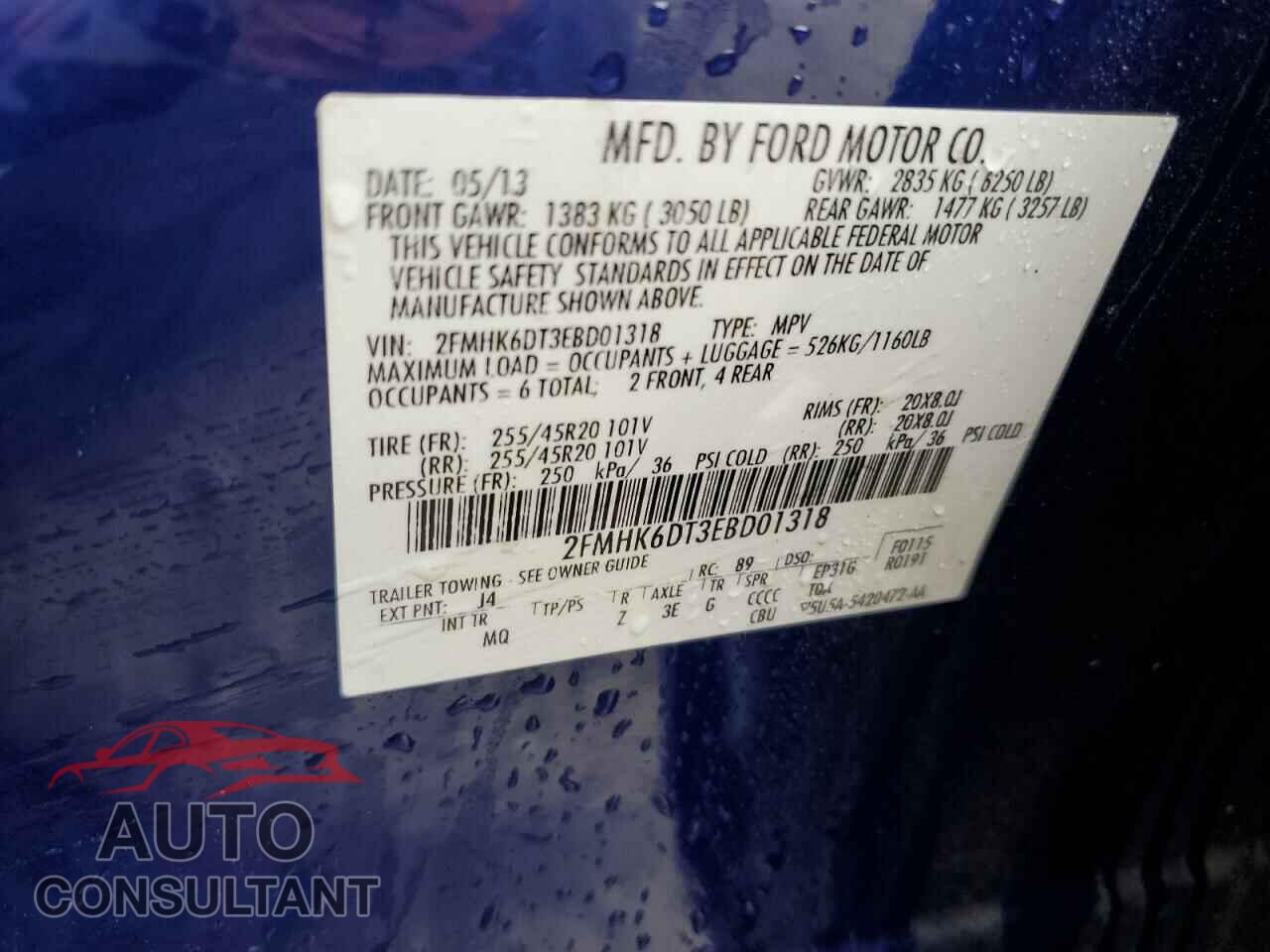 FORD FLEX 2014 - 2FMHK6DT3EBD01318