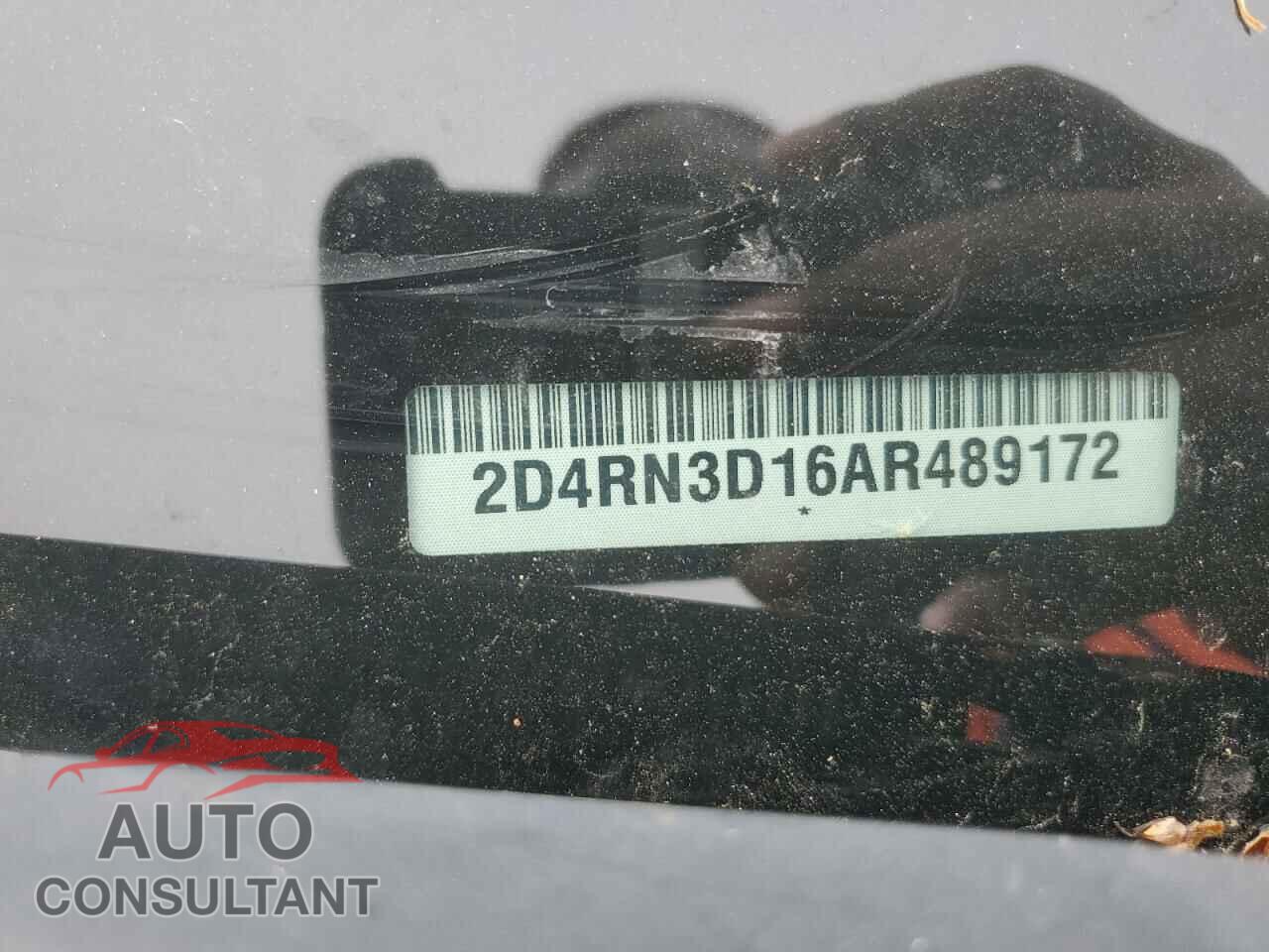 DODGE CARAVAN 2010 - 2D4RN3D16AR489172