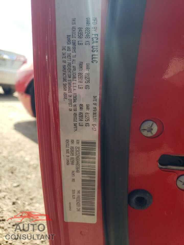 DODGE CHALLENGER 2017 - 2C3CDZAG6HH659648