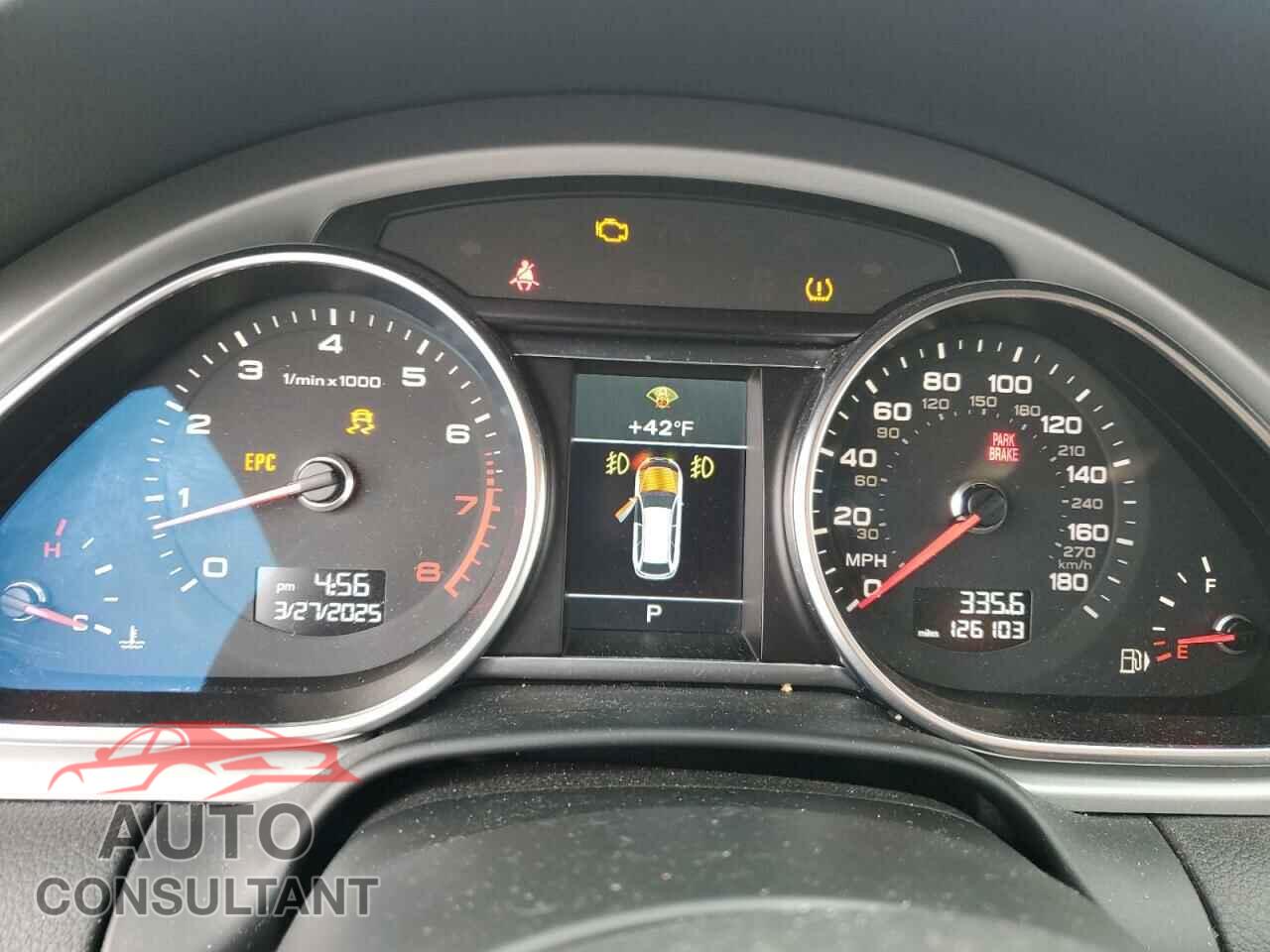 AUDI Q7 2012 - WA1DGBFE6CD002743