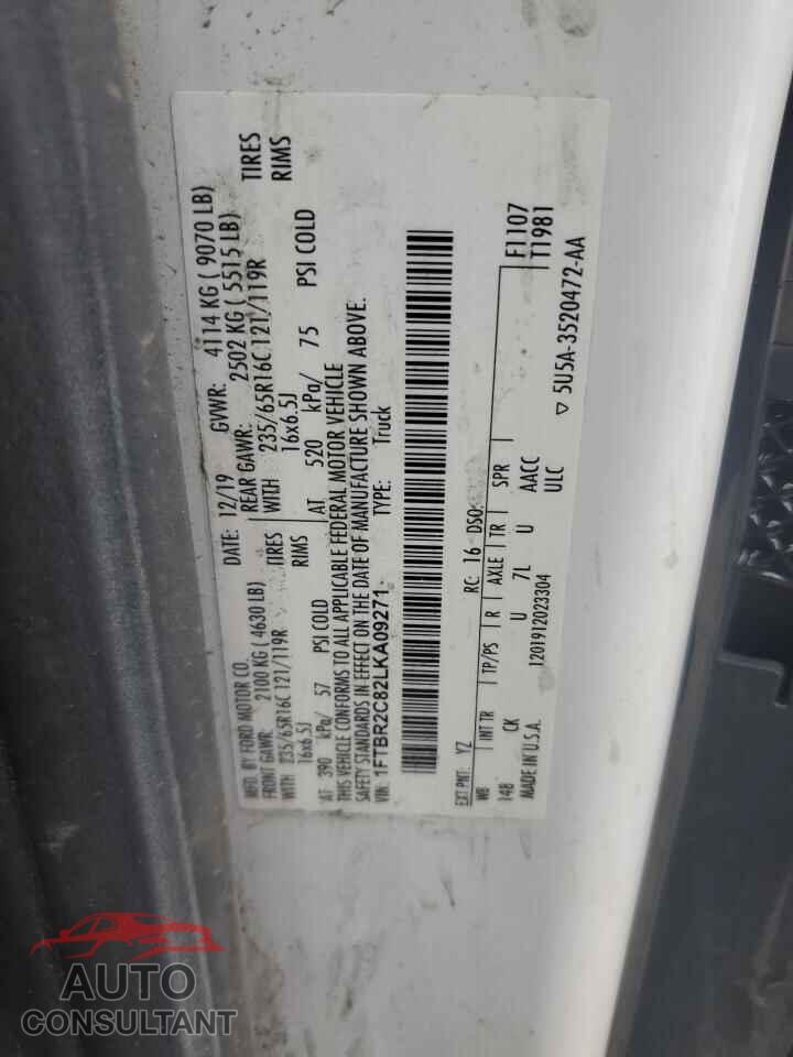 FORD TRANSIT 2020 - 1FTBR2C82LKA09271