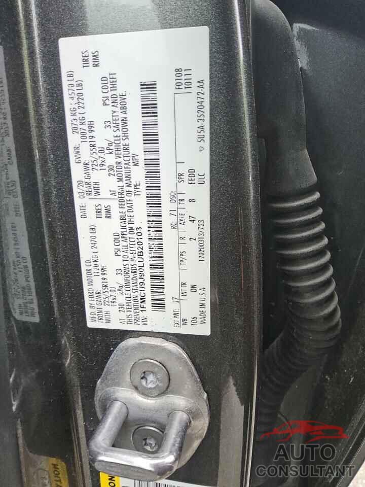 FORD ESCAPE 2020 - 1FMCU9J90LUB20103