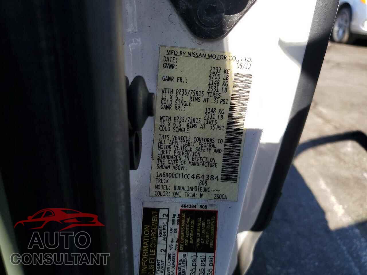 NISSAN FRONTIER 2012 - 1N6BD0CT1CC464384