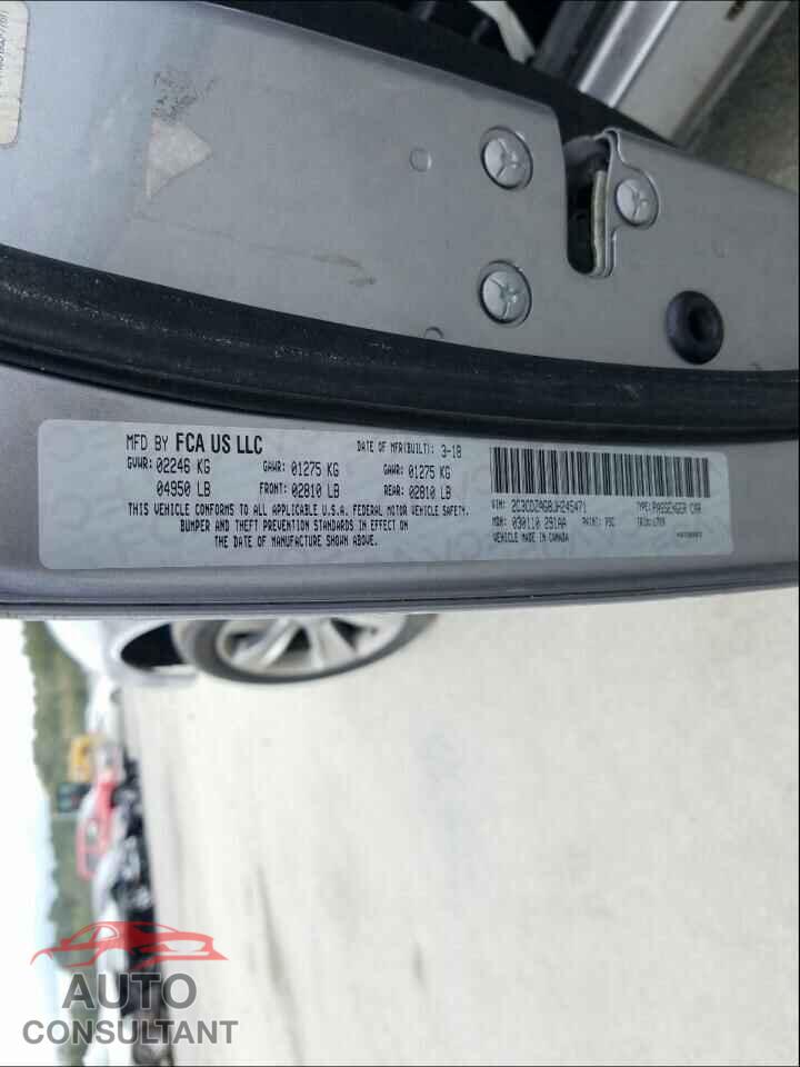 DODGE CHALLENGER 2018 - 2C3CDZAG8JH245471
