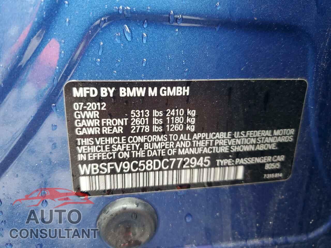 BMW M5 2013 - WBSFV9C58DC772945