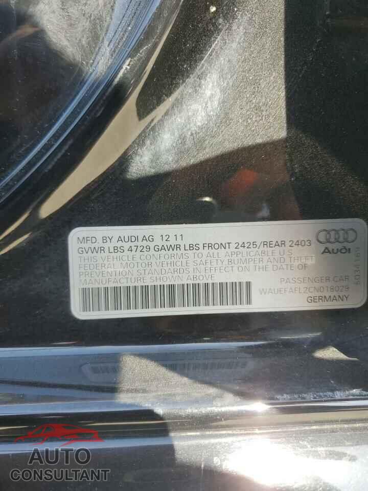 AUDI A4 2012 - WAUEFAFL2CN018029