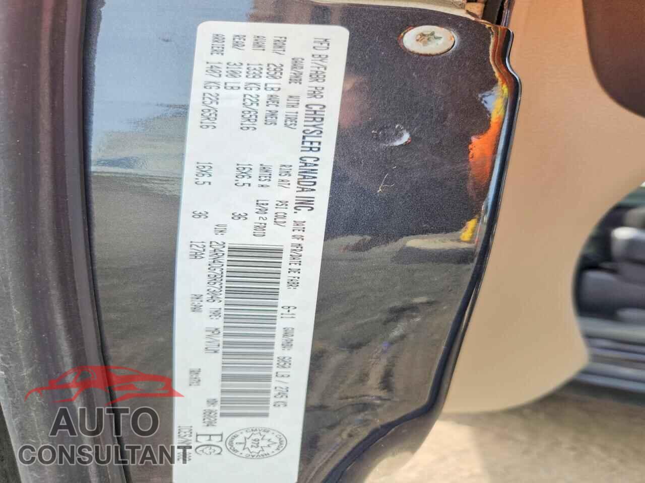 DODGE CARAVAN 2011 - 2D4RN4DG7BR673046