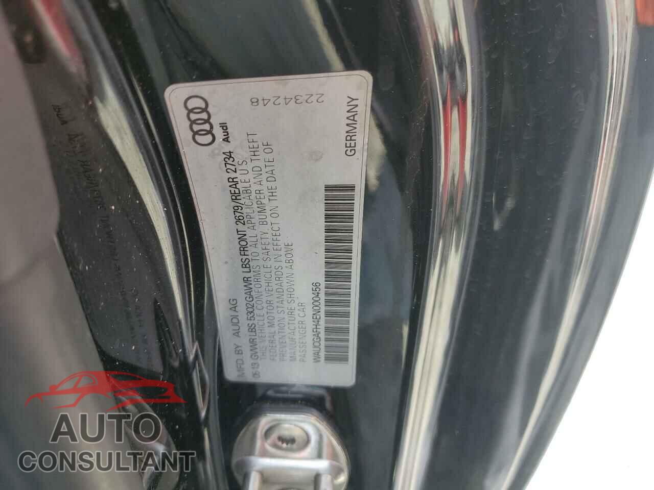 AUDI S5/RS5 2014 - WAUCGAFH4EN000456