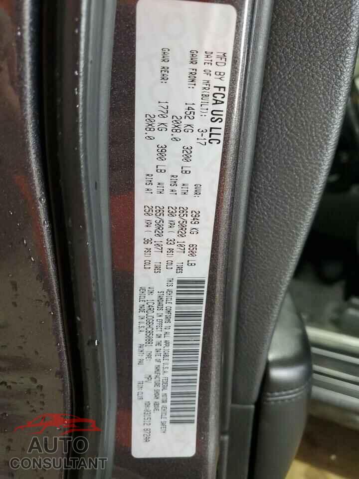 DODGE DURANGO 2017 - 1C4RDJDG6HC850881