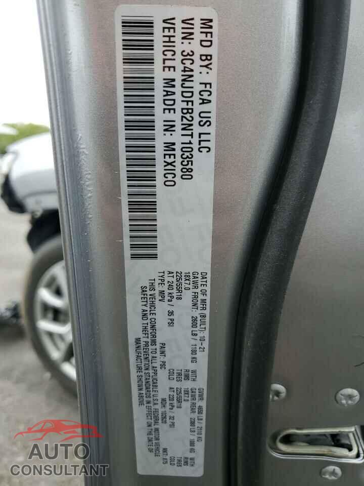 JEEP COMPASS 2022 - 3C4NJDFB2NT103580