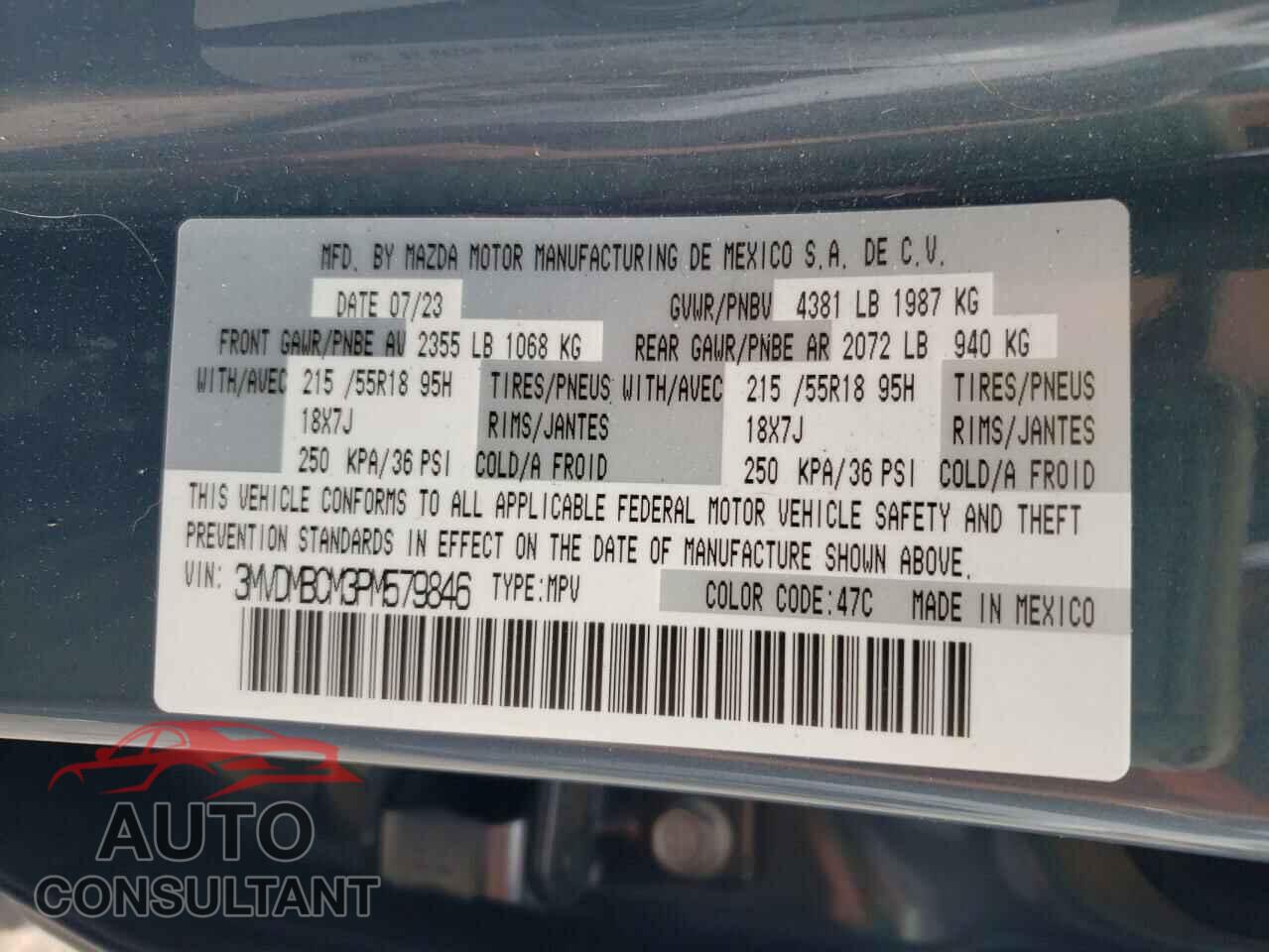 MAZDA CX30 2023 - 3MVDMBCM3PM579846